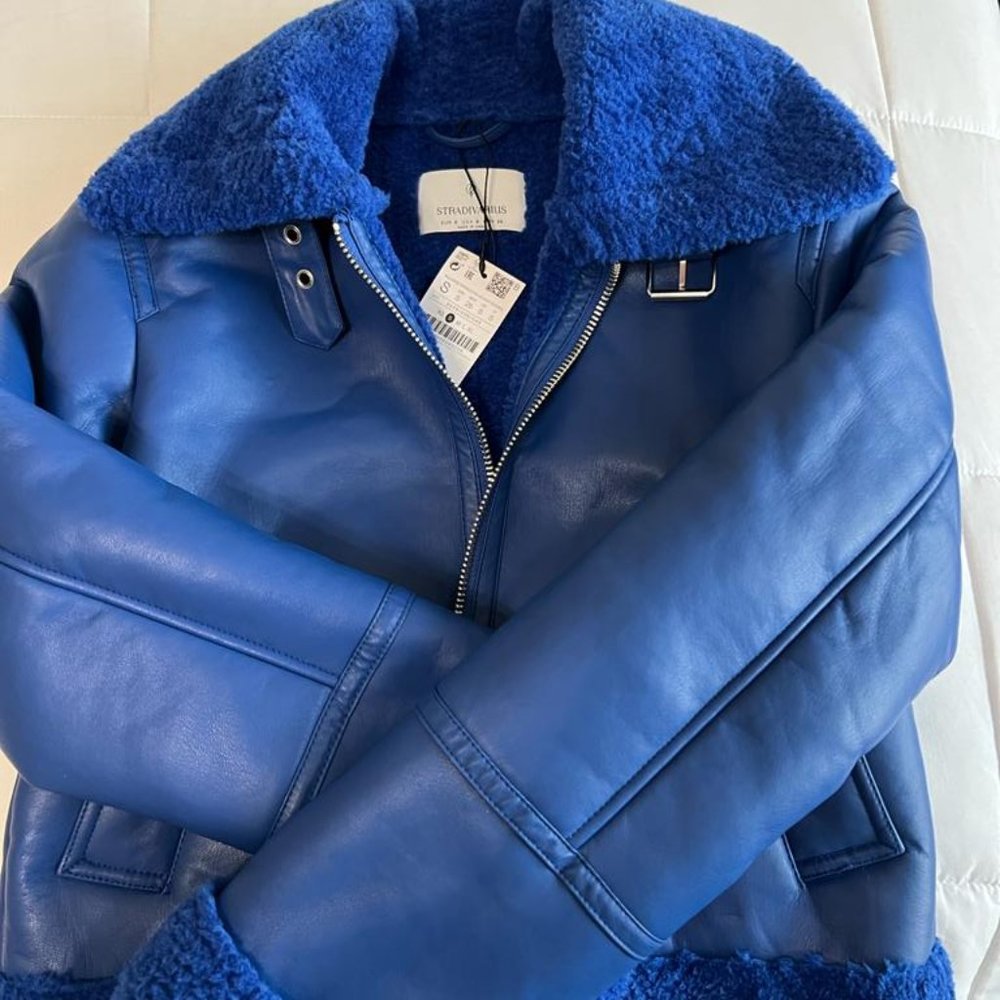 Jacket aviator Faux leather